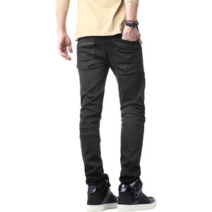 Pantalones Vaqueros de Mezclilla para Hombre, Corte Recto, Tiro Medio, Lavado Medio, Estilo Casual - Product Image 4