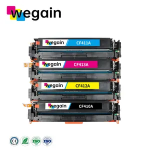 Wegain CF410A/CF411A/CF412A/CF413A Cartouche de toner couleur laser de qualité supérieure compatible avec HP Color LaserJet Pro M452dw/452dn(CF410A)