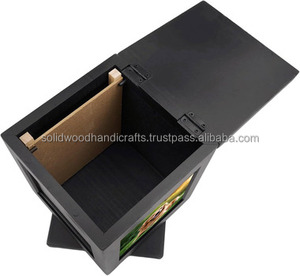 Handmade Funeral Wooden <b>Urn</b> for <b>Pet</b> Ashes Wood Cremation <b>Urns</b> for Cat and Dog Ashes - Product Image 5