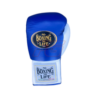 Guantes de MMA No Boxing No Life, de Cuero Vacuno Genuino, con Cordones, Agarre Elástico, Absorción de Humedad, Transpirables, para Entrenamiento y Combate
