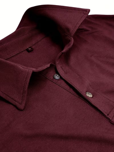 Nouveau style de polo à manches longues pour homme, style européen et américain, couleur unie, commerce transfrontalier - Product Image 5