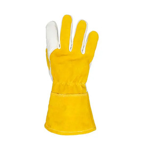Leather Heavy Duty Welding <b>Gloves</b> Long Heat Resistant Industrial Work Safety <b>Gloves</b> for Men Use - Product Image 2