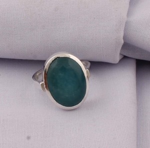 Wholesale 925 Sterling Silver Classic Amethyst Gemstone <b>Ring</b> Large Oval Cabochon <b>Plain</b> Bezel Set Party Statement <b>Ring</b> Supplier - Product Image 5