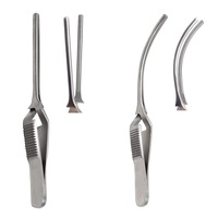 Set Instrumen Kardiovaskular Penjepit Vaskular Baja Tahan Karat Kelas Bedah Premium DeBakey Bulldog Atraumatic Serrated Jaws