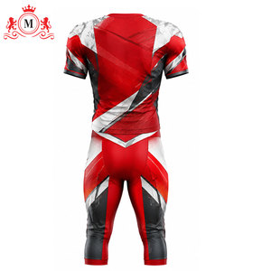 Uniforme de Fútbol Americano Personalizado, Rojo, Blanco y Negro, Impresión por Sublimación, Transpirable, 100% Poliéster, Ropa Deportiva para Hombre Adulto - Product Image 3
