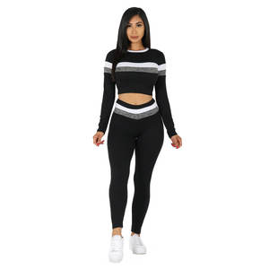 Conjunto Deportivo para Mujer, Bra Deportivo y Leggings de Compresión, 100% Algodón, Secado Rápido, Sin Costuras, para Entrenamiento - Product Image 1