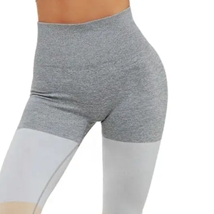 Custom Women <b>Capri</b> <b>Leggings</b> High Waist Workout Gym Yoga Fitness Pants Stretch Compression Breathable Seamless 100% Polyester - Product Image 3