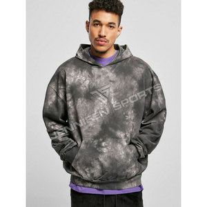 เสื้อฮู้ดดี้ผู้ชายไซส์ใหญ่ ลายมัดย้อม สีพื้น ผ้าฟลีซ 100% คอตตอน น้ำหนัก 450 กรัม ใส่สบาย ทรงหลวม ระบายอากาศ แห้งเร็ว รับสั่งทำ - Product Image 4