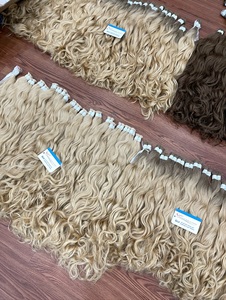 Extensiones de Cabello Natural Ondulado de 20cm - 80cm, Color Completo, Súper Gruesas, Puntas Llenas, Muy Alta Calidad, Listas para Enviar - Product Image 3