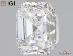 Diamante Cultivado en Laboratorio CVD, Corte Asscher, 4.00 Quilates, con Certificado IGI, Claridad VS1, Color F, para Joyería Personalizada - Product Image 6