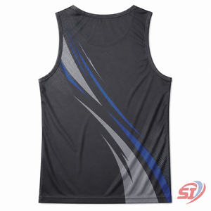 Custom <b>Men</b>’s Performance Sports Tank Top Quick Dry Breathable <b>Training</b> <b>Vest</b> Manufacturer - Product Image 2