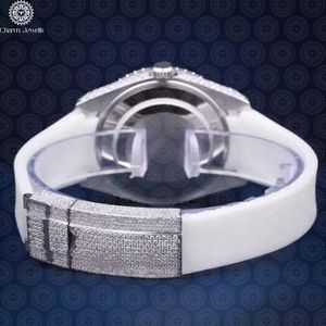 Reloj de Lujo para Mujer Charm_Jewells, Caja Tonneau de Acero Inoxidable de 38 mm, Cuarzo Analógico, Correa de Silicona con Incrustaciones de Diamantes - Product Image 2