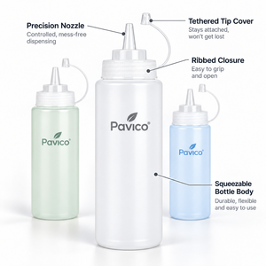 Cylinder <b>Squeeze</b> <b>Bottle</b> <b>with</b> Precision <b>Nozzle</b> PET Plastic Dispensing <b>Bottle</b> for Food Packaging Manufacturer in Vietnam - Product Image 2