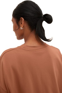 Camiseta de Manga Corta para Mujer, Corte Regular, Cuello Redondo, Informal, Cómoda, Ligera, de Forro Polar, 100% Algodón, Ecológica, para Uso Diario - Product Image 4