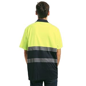 Chemise de sécurité réfléchissante, imperméable, respirante, coupe-vent, séchage rapide, haute visibilité, vêtements de travail, t-shirt ajusté pour le travail de nuit - Product Image 2