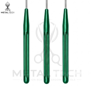 Green Handle Stainless Steel Pulling <b>Needle</b> Latch Hook Wire <b>Threader</b> Tool Hair Extension Installation And Removal Tool Set - Product Image 6