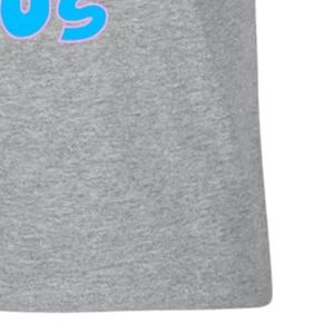 เสื้อยืดแขนสั้นลายกราฟิกสำหรับวัยรุ่นสีเทาเฮเทอร์ ลายพิมพ์ตัวอักษรสีน้ำเงินเข้ม "They Not Like Us" คอกลม สไตล์ลำลอง แฟชั่นวัยรุ่นสำหรับใส่ทุกวัน - Product Image 6
