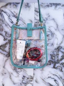 Bolso transparente de Color turquesa de cuero tallado a mano, bolso elegante, bolsos de cuero de usos múltiples para mujer, multiusos - Product Image 4