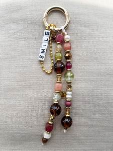 Elegant Handcrafted Beaded Embroidery Keychain with Colorful Design for <b>Purse</b> <b>Backpack</b> and Car Keys - Product Image 5