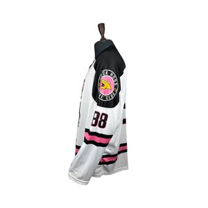 Camisetas de Hockey sobre Hielo Reversibles y Transpirables, 100% Poliéster, Camuflaje, Nombre del Jugador Personalizado, Servicio OEM, Impresión por Sublimación en Cuatro Direcciones - Product Image 4