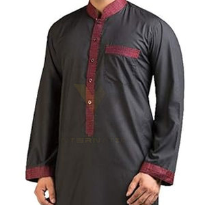 ชุดโทบมุสลิมคุณภาพสูงสำหรับผู้ชาย ดีไซน์ใหม่ สีสันหลากหลาย ราคาขายส่ง - Product Image 4