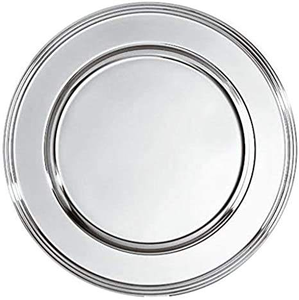 Assiettes de Présentation Métalliques Brillantes en Gros, Promotionnelles, Design Intérieur, Entièrement Faites à la Main pour Mariages, Fêtes, Restaurants, Plateaux de Service - Product Image 4