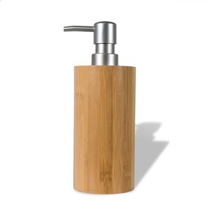 Sustainable Bamboo Eco Soap Dispensers with Stainless Steel <b>Pump</b> - Wholesale - Product Image 2