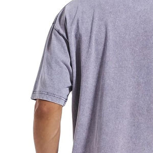 Camisetas Ringer de Algodón Pesado con Lavado al Agua, Estilo Urbano Vintage, Unisex, para Verano, Venta al por Mayor, Personalizables - Product Image 3