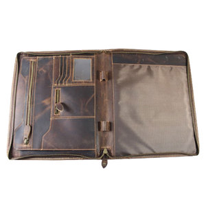 Luxury Customized Vintage Handmade Custom Genuine Leather Eco-Friendly Business File <b>Folder</b> - Product Image 5