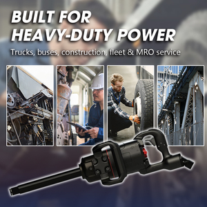Llave de Impacto Neumática de 6 Pulgadas con Yunque Extendido, Embrague de Triple Martillo de 1 Pulgada, 1,600 Ft-lb de Torque Máximo, Súper Ligera 4.6 - Product Image 6