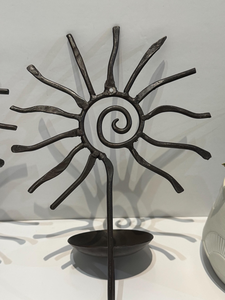 Supports muraux pour bougies en métal noir, décoration murale pour salon, bureau, chambre, entrée, couloir, décoration de maison de style farmhouse - Product Image 1