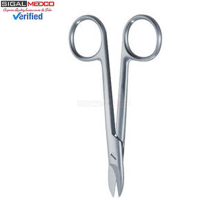 Tijeras Beebee Crown de 4.25" / 10.5 CM, Rectas, con un Lado Dentado, Manuales, de Acero Inoxidable Alemán, Instrumento Quirúrgico Dental - Product Image 3