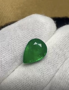 Joyería de Moda, Esmeralda Sintética, Piedra Verde Hidrotermal, Tipo Colombia Zambia, Gema para Diseño - Product Image 3