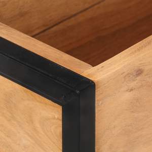 Pot de fleurs et jardinière en bois d'acacia noir massif de taille moyenne, produit en bois naturel - Product Image 5