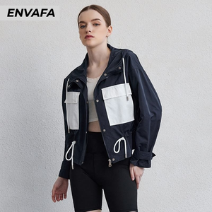 Chaqueta Corta Acolchada para Mujer, con Botones y Cremallera, Ligera, Holgada, con Bolsillos, Personalizable, Resistente al Viento y Ecológica - Product Image 5