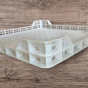 Plateau alimentaire rectangulaire en plastique 68x68x5cm – Plateau de stockage de qualité alimentaire pour congélateur, cuisine et usage commercial - Product Image 2