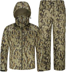 Pantalon Softshell Camouflage Homme Respirant pour Chasse en Extérieur Tissu Polyester Saison Automne - Product Image 1