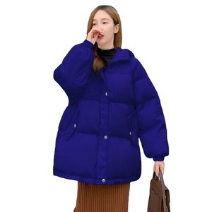 Abrigo acolchado de algodón para mujer Chaqueta acolchada recortada de invierno Estilo de Estudiante - Product Image 1