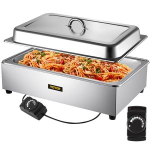 Scaldavivande Elettrico Professionale in Acciaio Inossidabile Bain Marie da 9,5 Litri, Scaldaspezie a Vapore a 1 Vasca di Grandi Dimensioni - Product Image 1