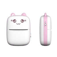 Imprimante d'étiquettes thermique portable mini rose/bleue pour logos, codes-barres et noms – Offre Spéciale