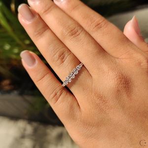 Anillo de Eternidad Ovalado de Plata 925 de Alta Calidad con Diamantes Moissanite, Ajustable, para Mujer, Joyería de Compromiso y Boda - Product Image 5
