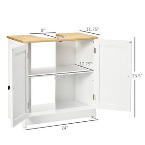 Mueble de Baño Blanco/Café Cristalino con Puertas Dobles para Almacenamiento Eficiente en Almacenes - Product Image 2