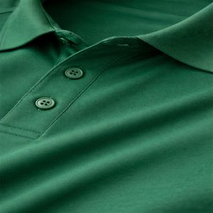 Chemise unie pour homme en coton tricoté de qualité supérieure, imprimée sur mesure, avec poche poitrine, manches courtes, décontractée, séchage rapide - Product Image 6