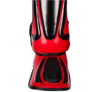 Protectores de Espinillas de Cuero de Grano Completo para Muay Thai, Fabricante OEM con Logotipo Personalizado, Venta al por Mayor, Protectores de Piernas para Kickboxing, MMA y Boxeo - Product Image 3