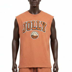 Chaleco Blanco Personalizado para Hombre, Estilo Vintage, Holgado, Transpirable, sin Mangas, con Serigrafía del Fabricante - Product Image 1