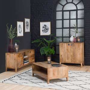 Buffet en bois de manguier Vandana Stellar Hexa Eloi - Product Image 1