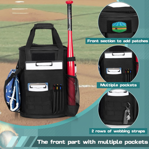 Bolsa de Malla de Nailon Resistente Bagnex para Equipo de Béisbol, 50-70L, Gran Capacidad, Almacenamiento de Pelotas, Equipo para Entrenador, Correa de Hombro Ajustable - Product Image 2
