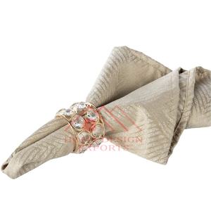 Anneaux de serviette décoratifs pour centres de table d'hôtel et de restaurant, décoration de mariage, best-seller, écologiques, personnalisables, en métal - Product Image 1