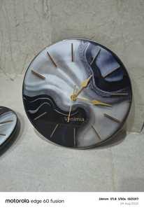 Reloj de Pared de Acrílico Personalizado Estilo Art Deco, Funciona con Batería, Placa de 15 mm de Grosor, Mecanismo con Borde Natural, para Sala de Estar, Regalo para el Hogar - Product Image 5
