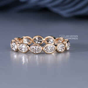 Anillo de Moissanita de Corte Ovalado de Lujo para Mujer, Plata de Ley S925, Joyería de Compromiso y Boda, Banda Chapada en Oro Amarillo, 1.71ct - Product Image 4